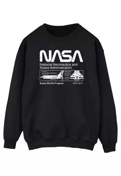 Толстовка NASA CLASSIC SPACE SHUTTLE ABSOLUTE CULT, черный
