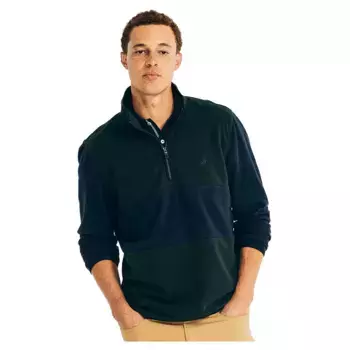 Толстовка Nautica KR2774 half zip, зеленый