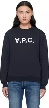 Толстовка Navy Standard Grand 'VPC' A.P.C., темно-синий/экрю