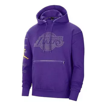 Толстовка нба лос-анджелес лейкерс флисовая толстовка Air Jordan, фиолетовый