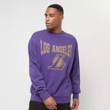 Толстовка NBA Washed Crew Los Angeles Lakers New Era, цвет trp