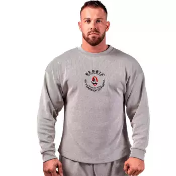 Толстовка Nebbia Oversized signature 797, серый