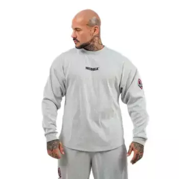 Толстовка Nebbia Oversized Signature, серый