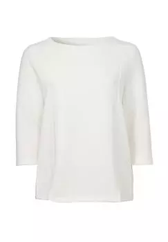 Толстовка Неброская толстовка с декоративными швами Via Appia -Due-, экрю