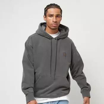 Толстовка Nelson с капюшоном Carhartt WIP, цвет garment_dyedcharcoal