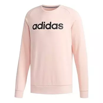 Толстовка neo logo printing round neck pullover long sleeves pink Adidas, розовый
