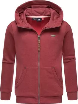 Толстовка nesie с капюшоном на молнии Ragwear, розовый