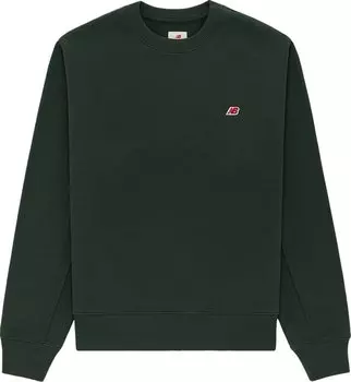 Толстовка New Balance Core Crewneck Sweatshirt 'Midnight Green', зеленый