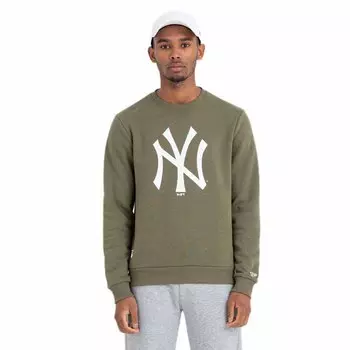 Толстовка New Era MLB Team Logo Crew Neck New York Yankees, зеленый