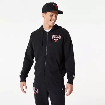 Толстовка New Era NBA Essentials Chicago Bulls Full Zip, черный