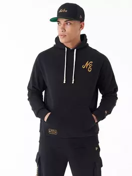 Толстовка New Era SCRIPT LOGO OS HOODY, черный