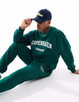 Толстовка New Look Copenhagen темно-зеленого цвета