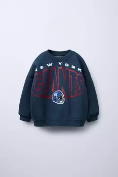 Толстовка new york giants nfl ZARA, темно-синий
