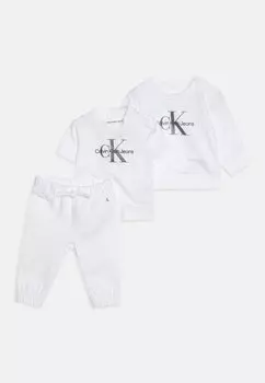 Толстовка NEWBORN MONOGRAM STARTER GIFTPACK UNISEX SET Calvin Klein Jeans, цвет bright white