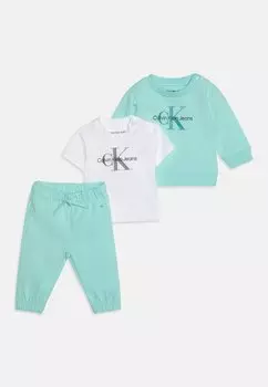 Толстовка NEWBORN MONOGRAM STARTER GIFTPACK UNISEX SET Calvin Klein Jeans, цвет blue tint