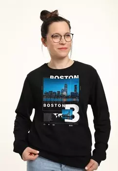 Толстовка NEXT STOP BOSTON Henry Tiger, черный