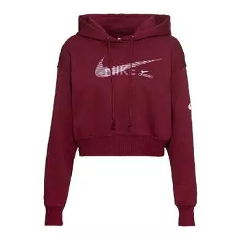 Толстовка Nike Hoodie, бордовый