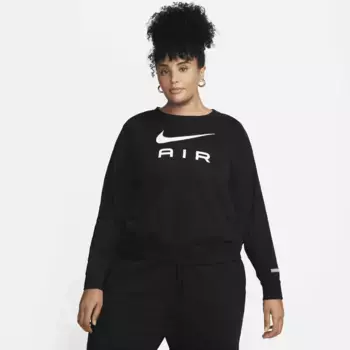 Толстовка Nike Sportswear "W NSW AIR FLC CREW PLUS", черный
