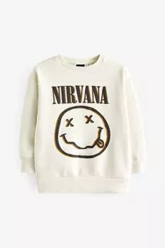 Толстовка Nirvana с круглым вырезом (от 3 месяцев до 8 лет) Next, бежевый