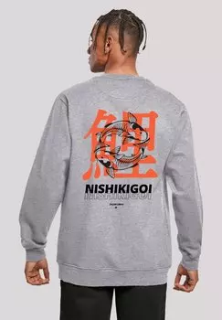 Толстовка NISHIKIGOI KOI JAPAN GRAFIK F4NT4STIC, серый