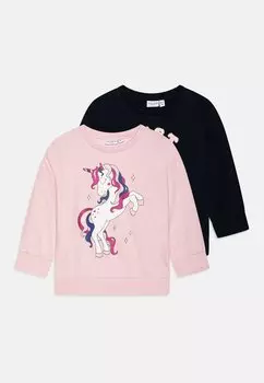 Толстовка NMFVISUS BOXY 2 PACK Name it, цвет parfait pink/dark sapphire