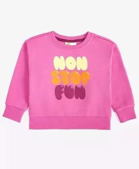 Толстовка Non Stop Fun для маленьких девочек Epic Threads, фиолетовый