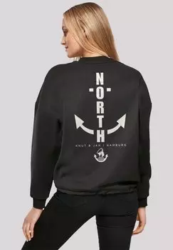Толстовка NORTH ANCHOR KNUT JAN HAMBURG F4NT4STIC, черный
