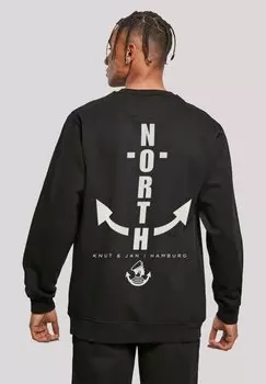 Толстовка NORTH ANCHOR KNUT & JAN HAMBURG F4NT4STIC, черный