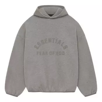 Толстовка nylon fleece hoodie 'heather grey dust' Fear Of God Essentials, серый