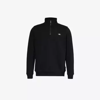 Толстовка oakport с молнией в четверть из смесового хлопка Dickies, черный