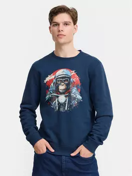 Толстовка обычного кроя 20717756 Blend, синий