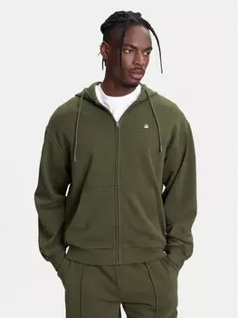Толстовка обычного кроя 342ZU500P United Colors Of Benetton, зеленый