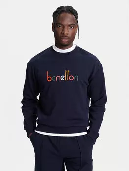 Толстовка обычного кроя 3FWYU109S United Colors Of Benetton, синий