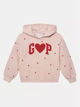 Толстовка обычного кроя 590866-00 Gap, розовый