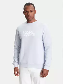 Толстовка обычного кроя 705091 553917 Karl Lagerfeld, голубой