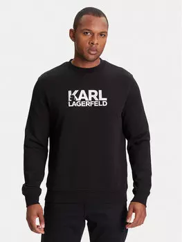 Толстовка обычного кроя 705091 553917 Karl Lagerfeld, черный