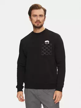 Толстовка обычного кроя 705097 551951 Karl Lagerfeld, черный