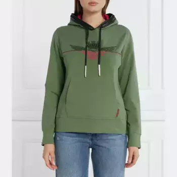 Толстовка обычного кроя Aeronautica Militare, зеленый