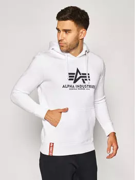 Толстовка обычного кроя Alpha Industries, белый