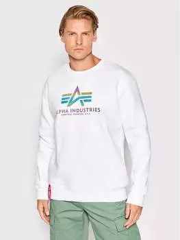 Толстовка обычного кроя Alpha Industries, белый