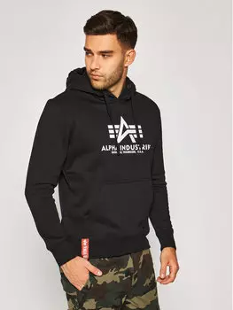 Толстовка обычного кроя Alpha Industries, черный