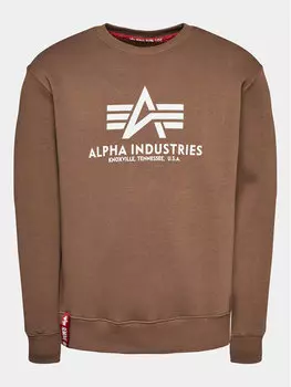 Толстовка обычного кроя Alpha Industries, коричневый