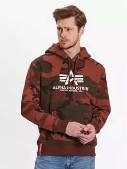 Толстовка обычного кроя Alpha Industries, коричневый