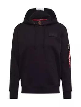 Толстовка обычного кроя ALPHA INDUSTRIES Red Stripe, черный