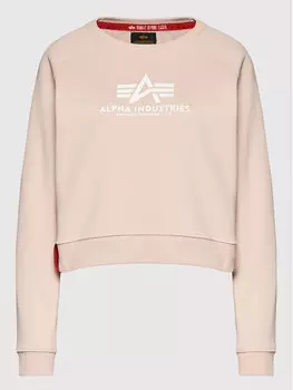 Толстовка обычного кроя Alpha Industries, розовый