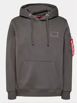 Толстовка обычного кроя Alpha Industries, серый