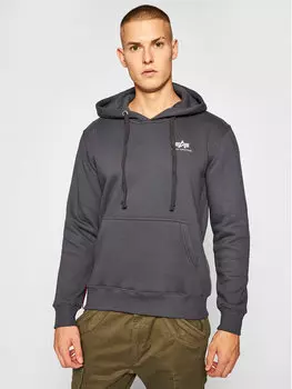 Толстовка обычного кроя Alpha Industries, серый
