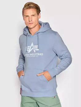 Толстовка обычного кроя Alpha Industries, синий