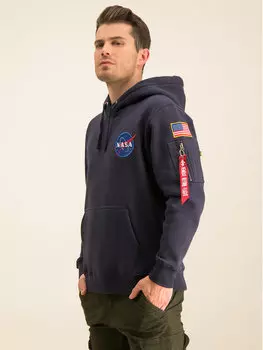 Толстовка обычного кроя Alpha Industries, синий