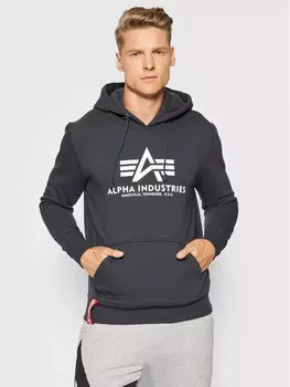 Толстовка обычного кроя Alpha Industries, синий